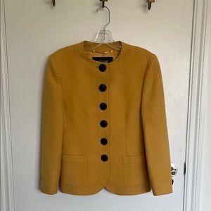Louis Feraud Mustard Jacket with Black Buttons